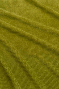 Lotus Trousers Rib Velour | Sphagnum