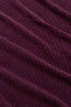 Pearl Dress Rib Velour | Fig