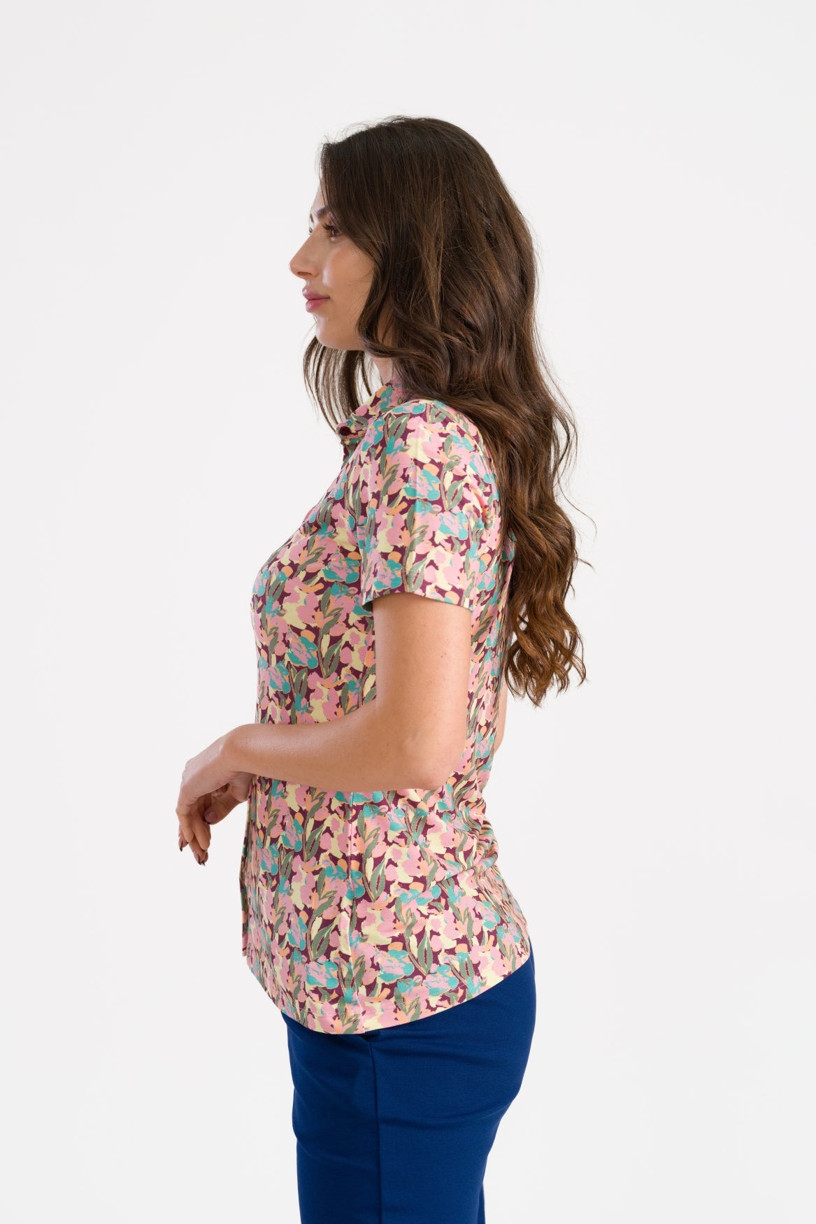Sill Bluse SS Calypso | Amaranth