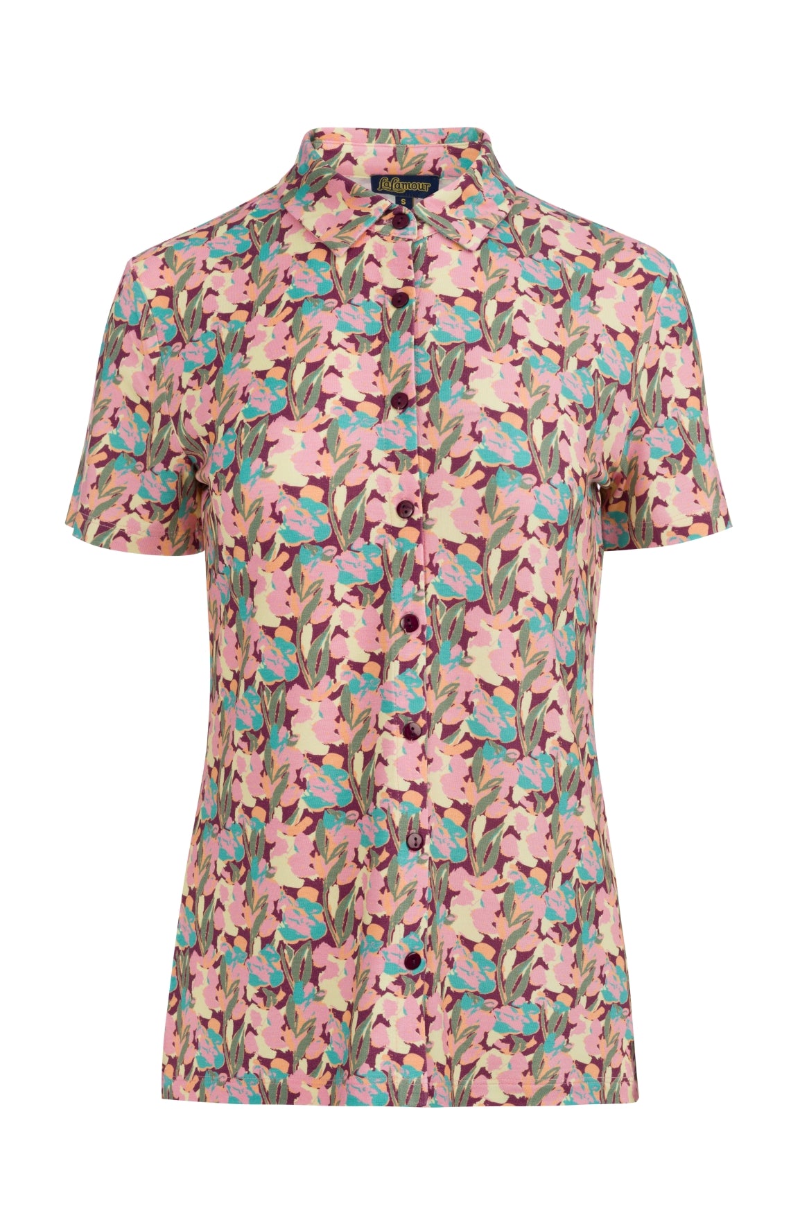 Sill Bluse SS Calypso | Amaranth