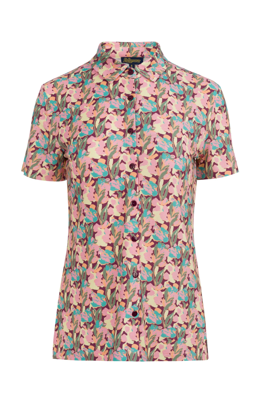 Sill Bluse SS Calypso | Amaranth
