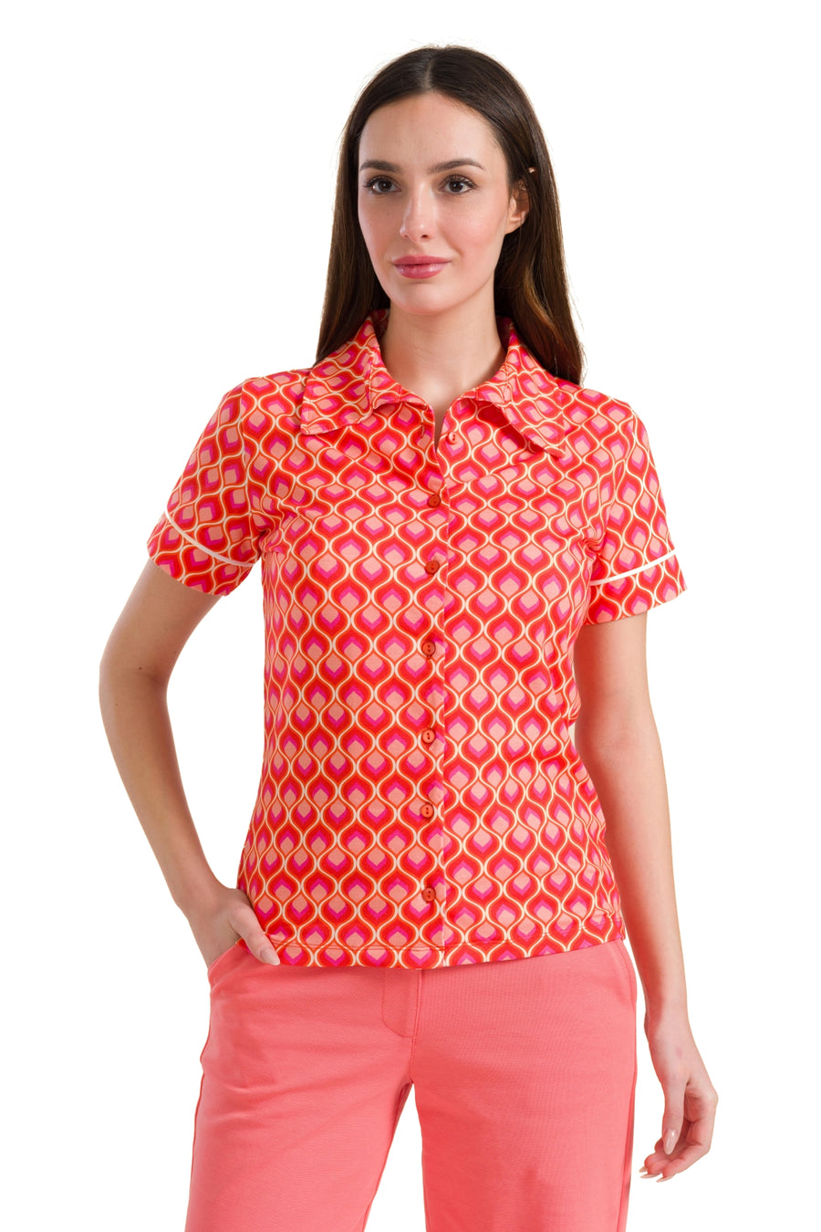 Sara-Bluse, Kurzarm | Retro-Touch