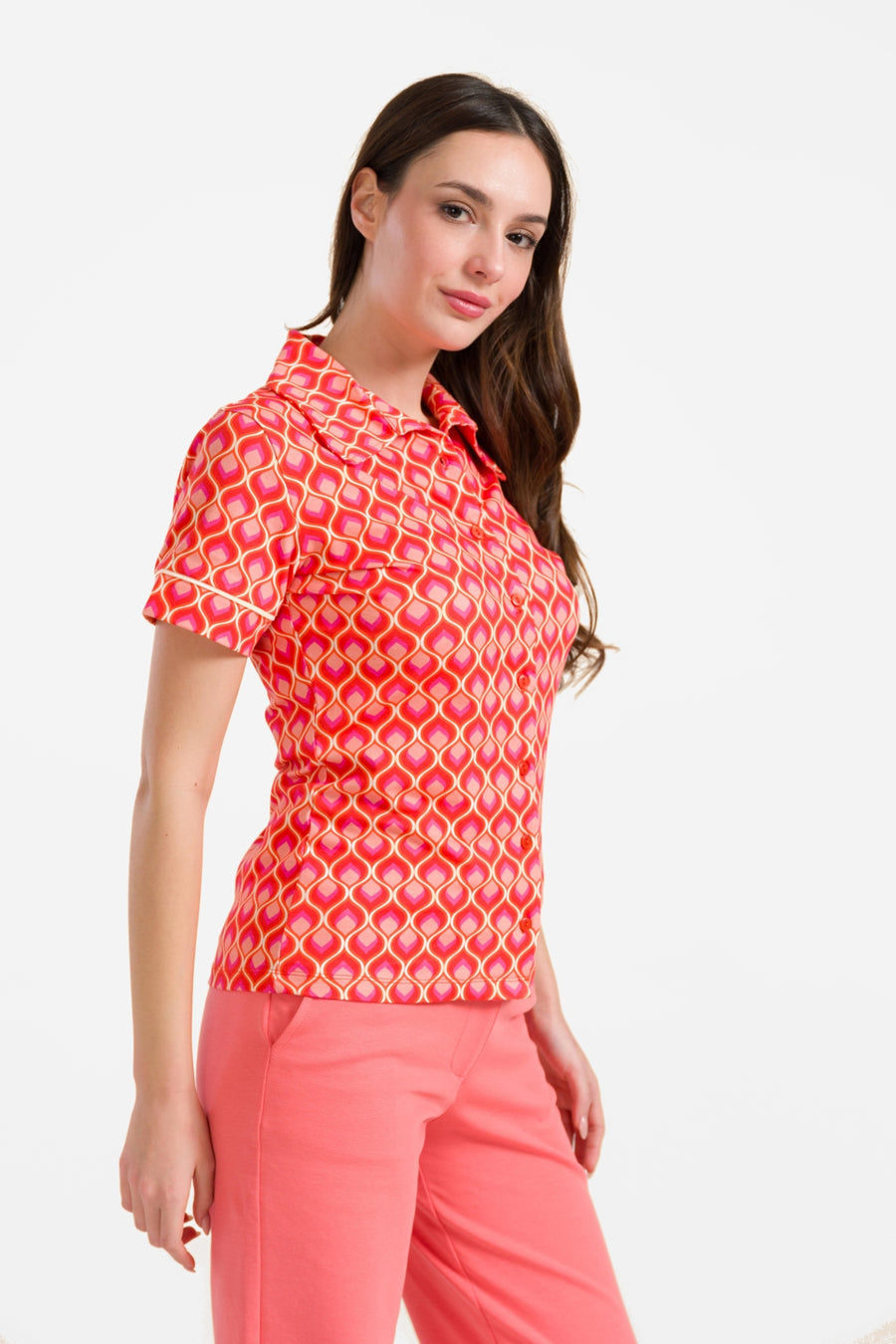 Sara-Bluse, Kurzarm | Retro-Touch