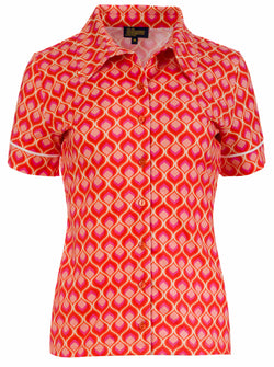 Sara-Bluse, Kurzarm | Retro-Touch