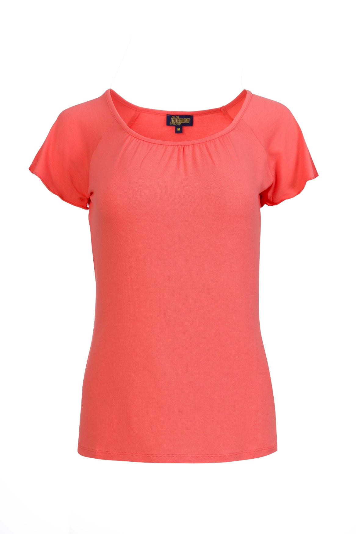 Butterfly top short sleeve | Plain Coral