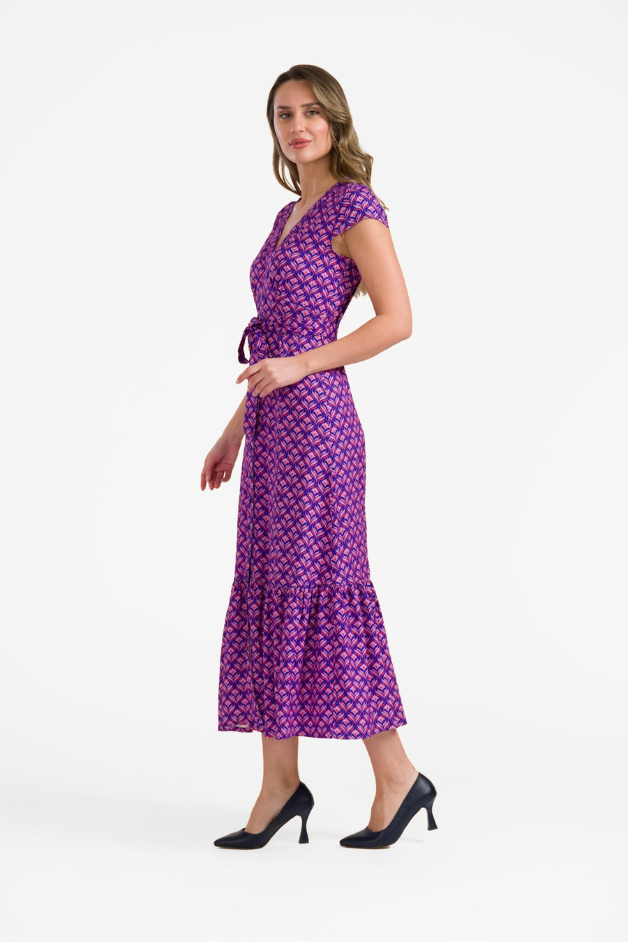 Maud Maxikleid, kurzärmelig | Small Barock
