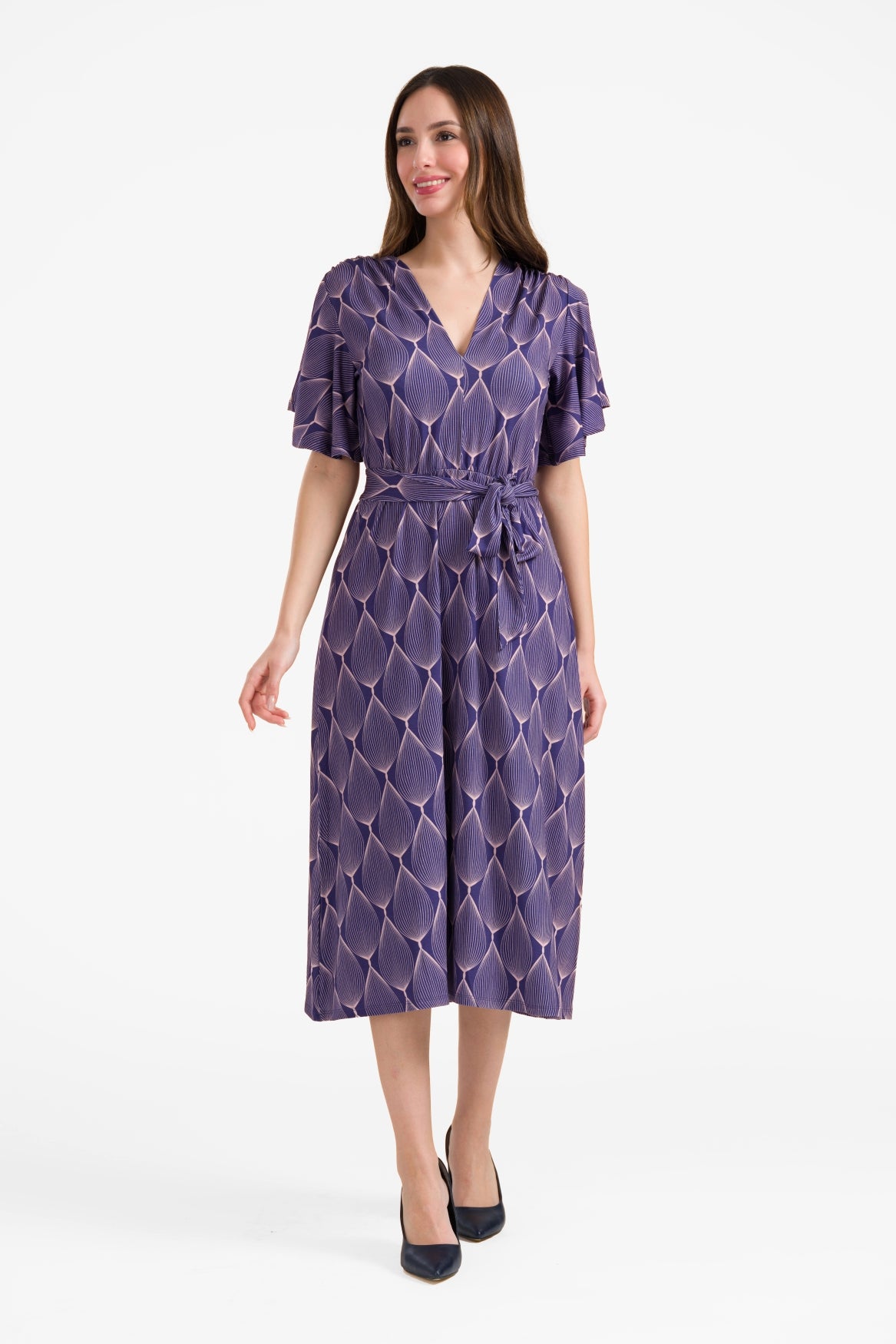 Trix butterfly sleeve dress | Big Graphic Oval