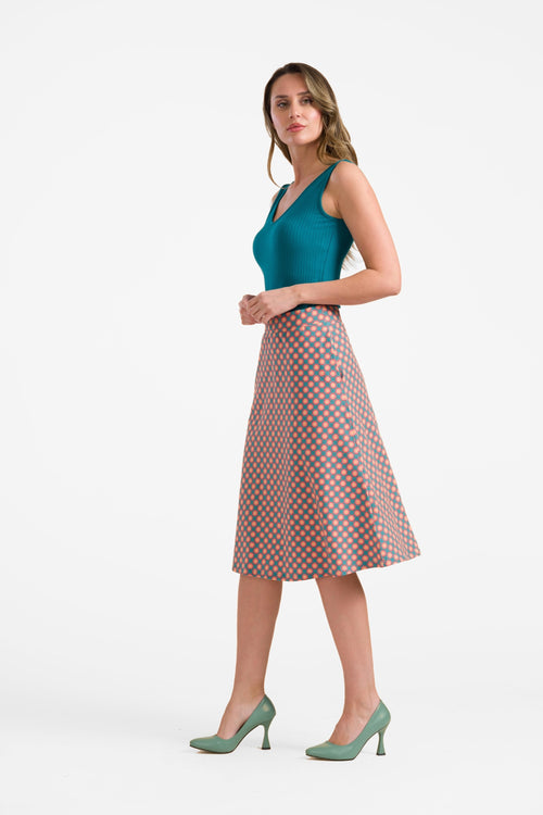 Holly skirt | Vintage Coral Flower