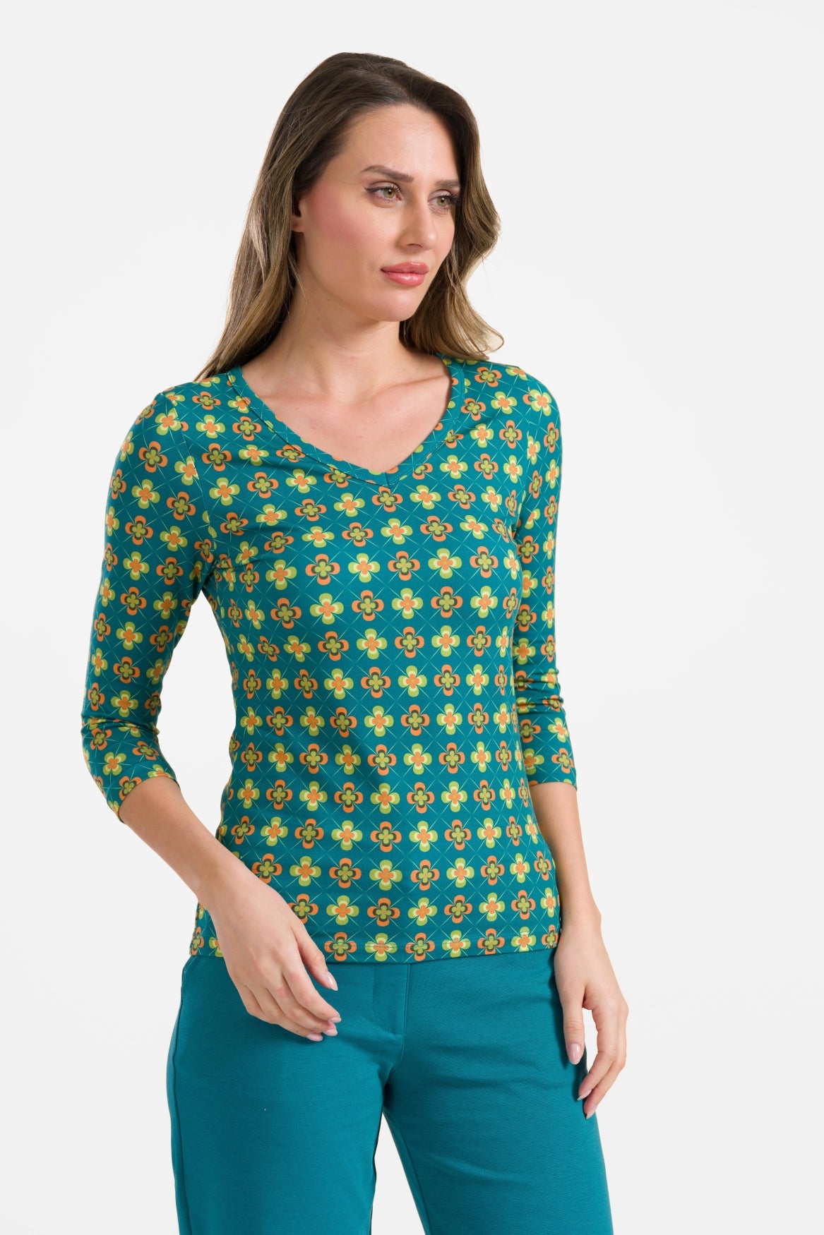 Lynn top 3/4 sleeve | Vintage Fever