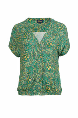 Evy blouse met korte mouwen | Curly Wurly