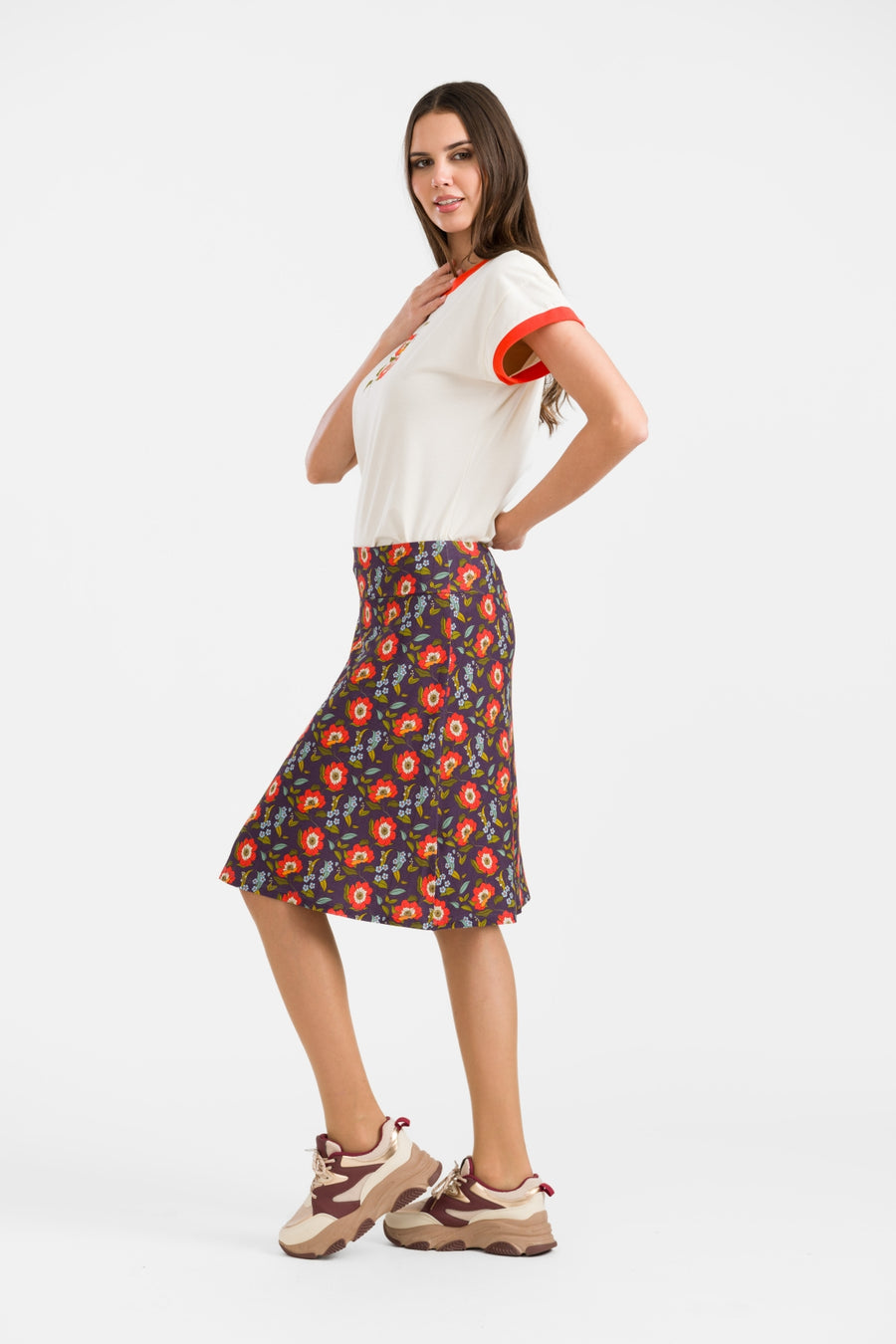 Esmee Skirt | Purple Poppy