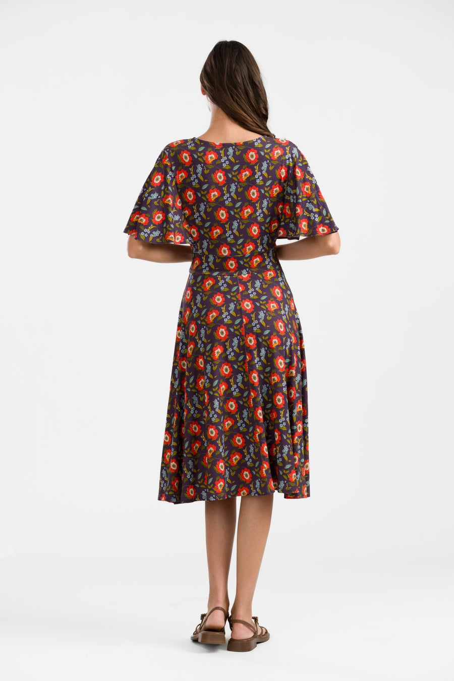 Luna Dress | Purple Poppy