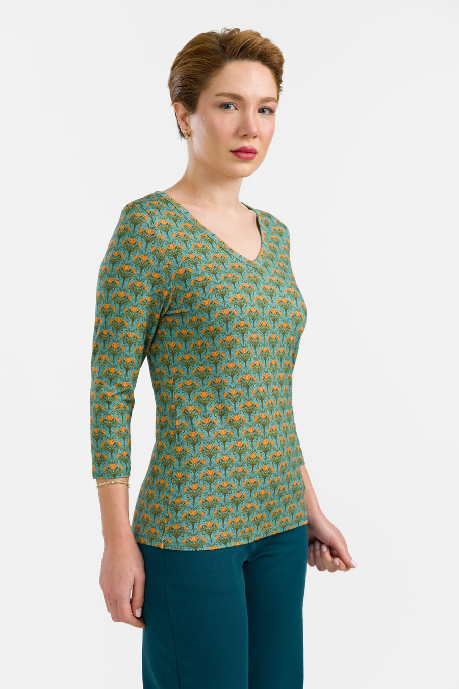Lynn Top 3/4 Ärmel | Blooming
