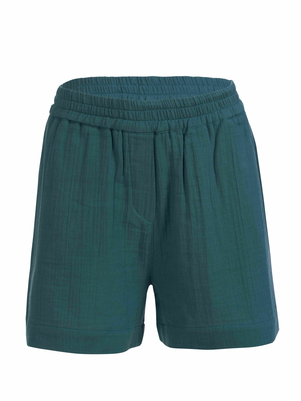 Megan Short Pants | Crinkle Petrol