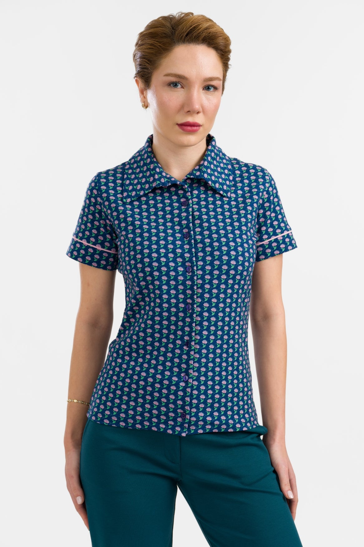 Sara Bluse Kurzarm | What About Flowers