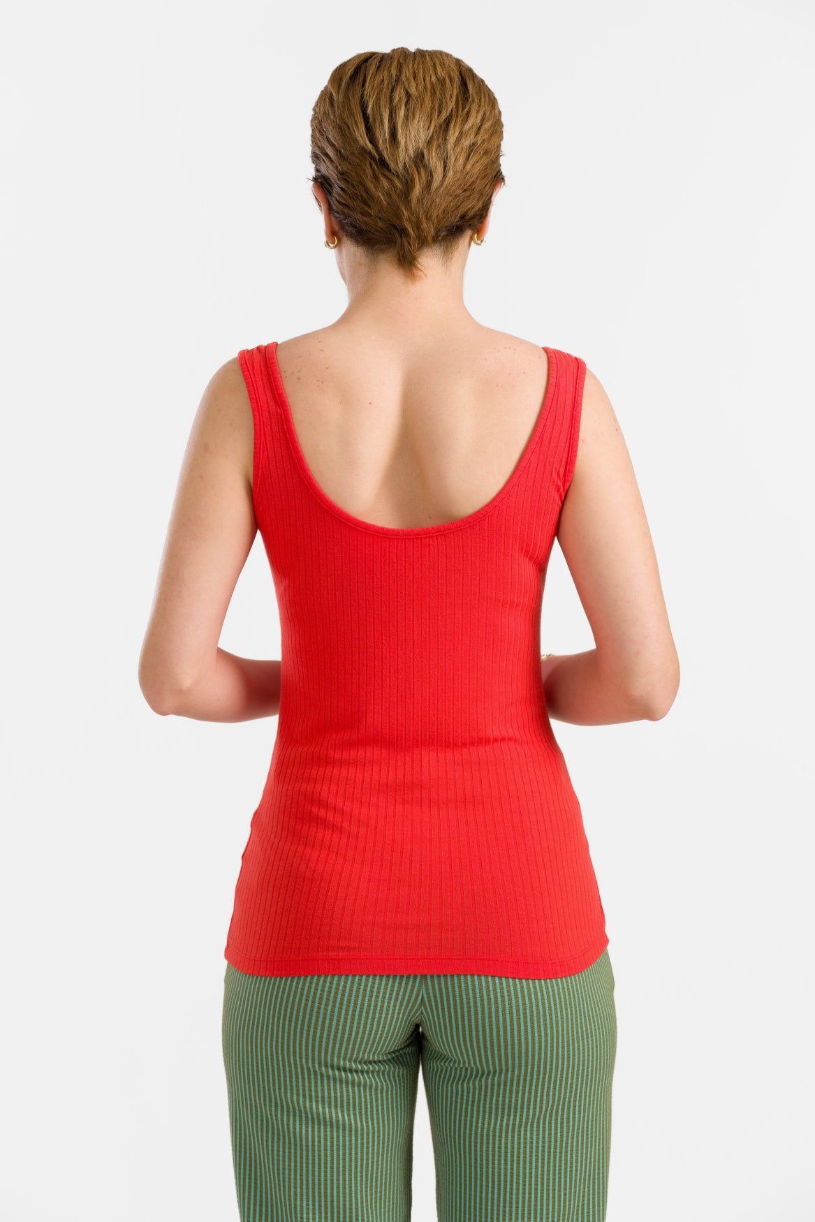Stella Tank Top | Rib Red