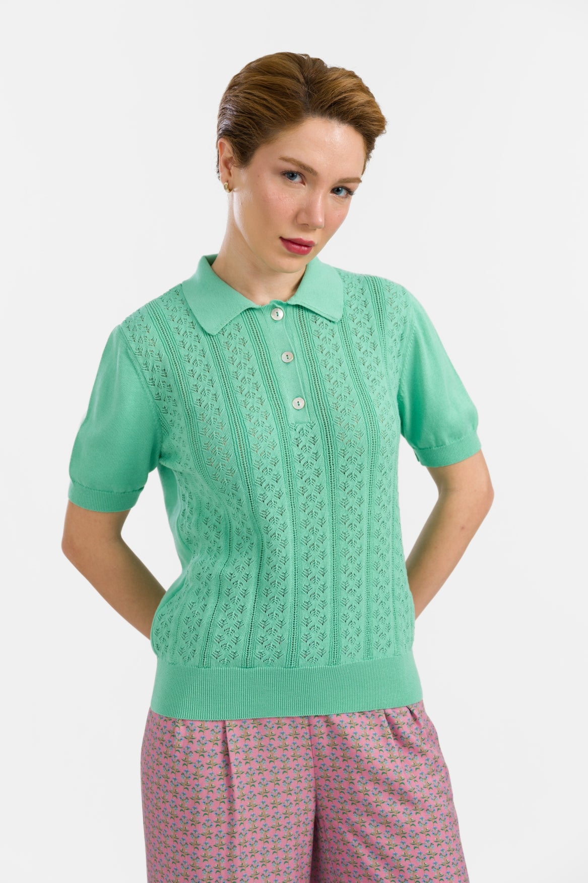Strickoberteil Romy | Türkis