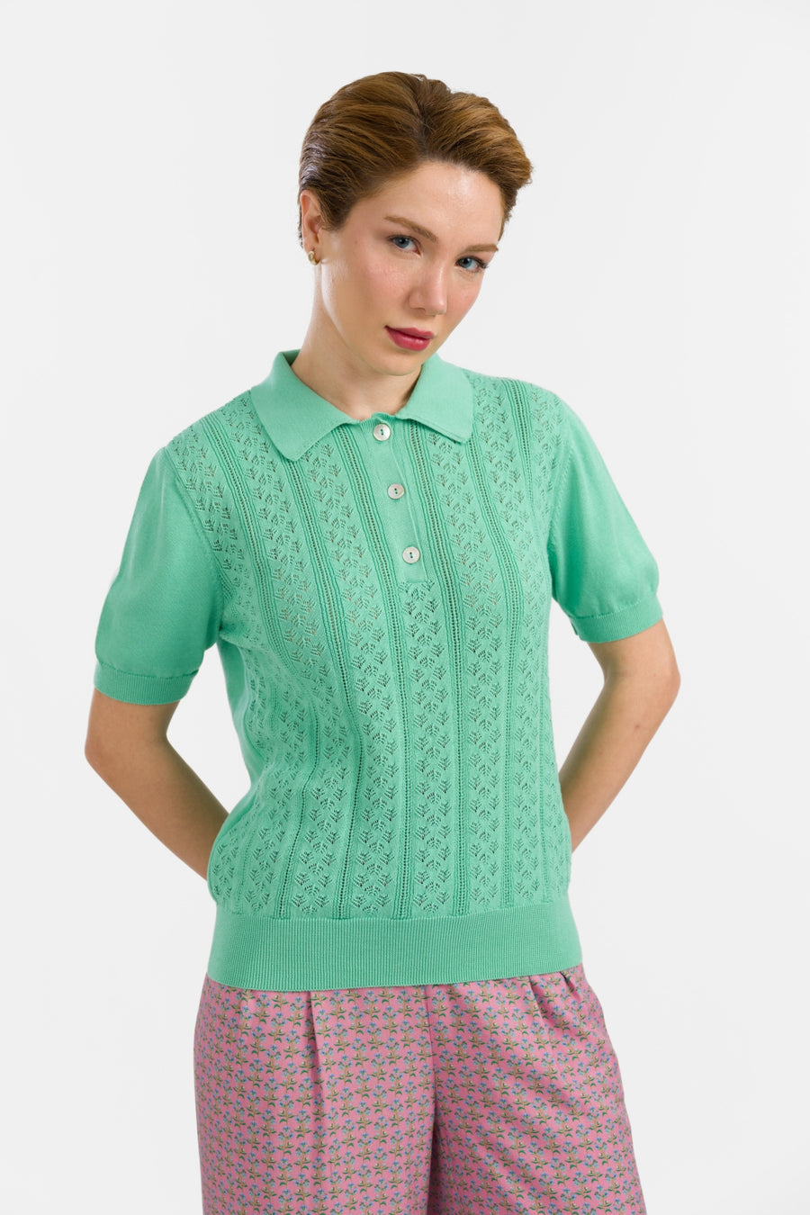 Strickoberteil Romy | Türkis