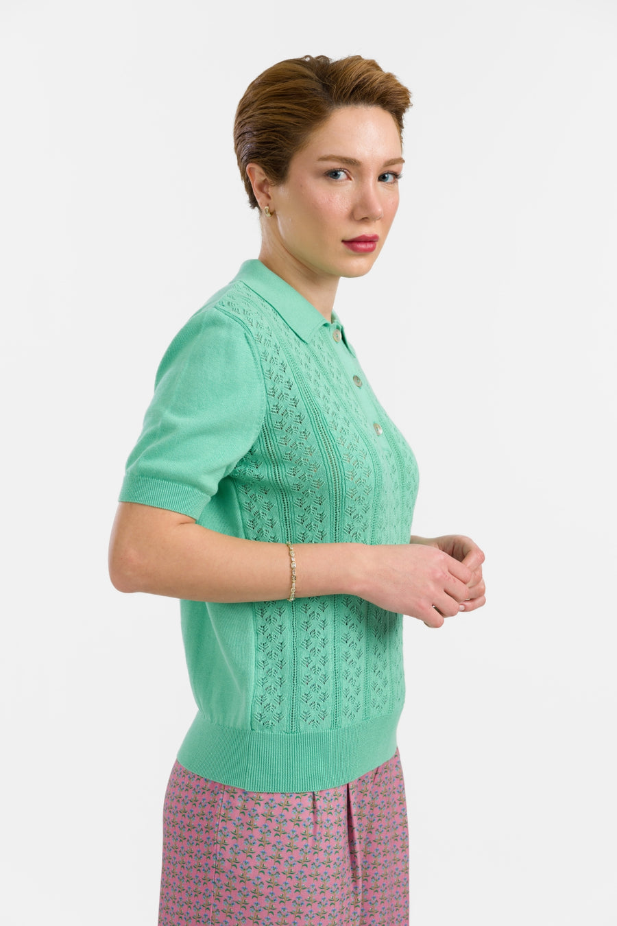 Strickoberteil Romy | Türkis