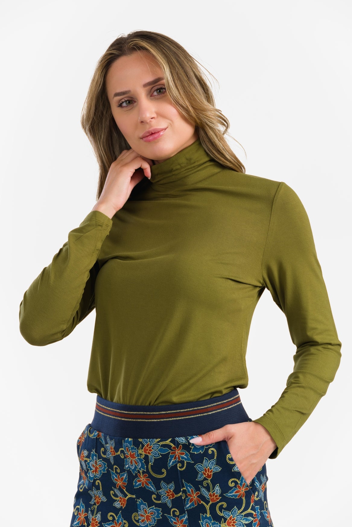 Rosentop | Ecovero Plain Olive