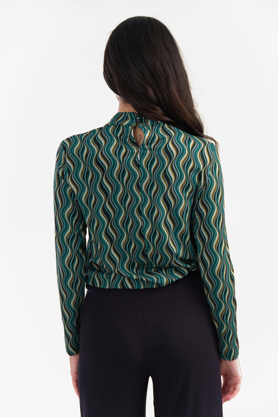 Lola Top | Glazuurgroen
