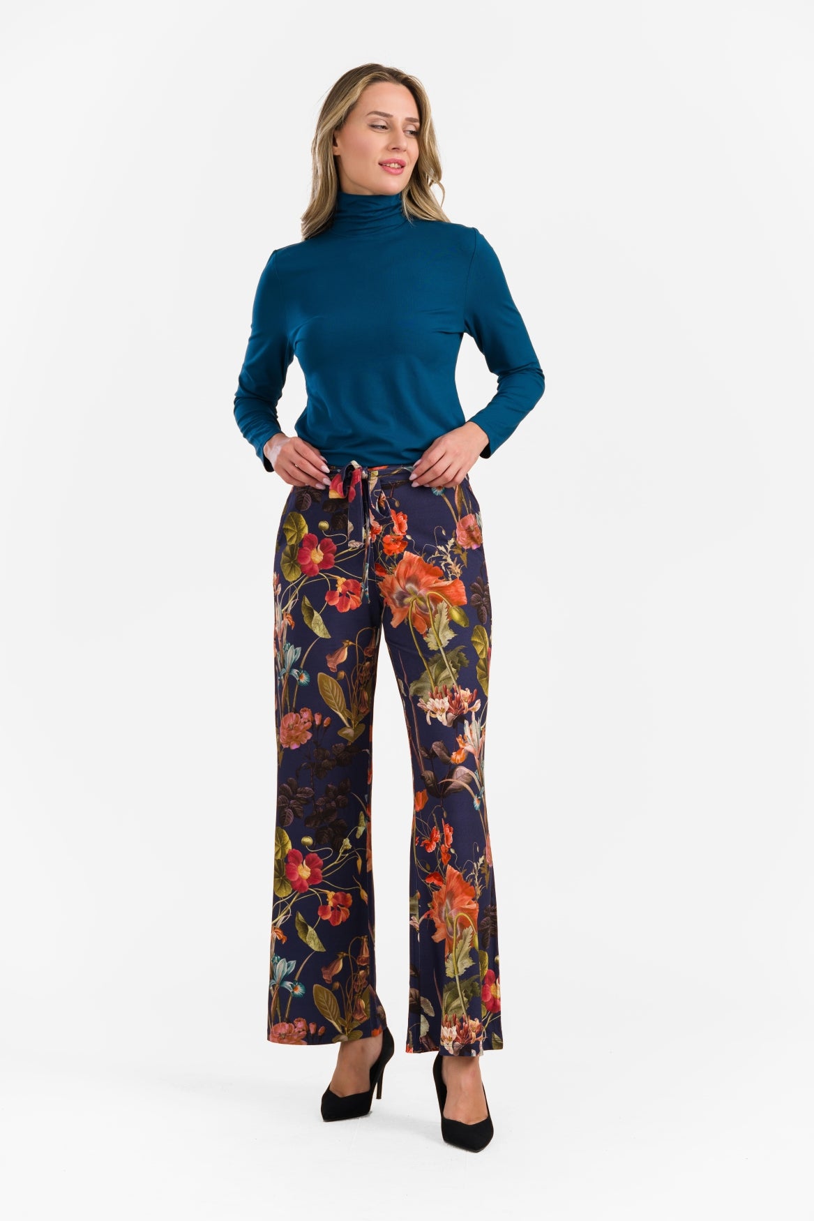 Sue Trousers | Autumn Garden Night