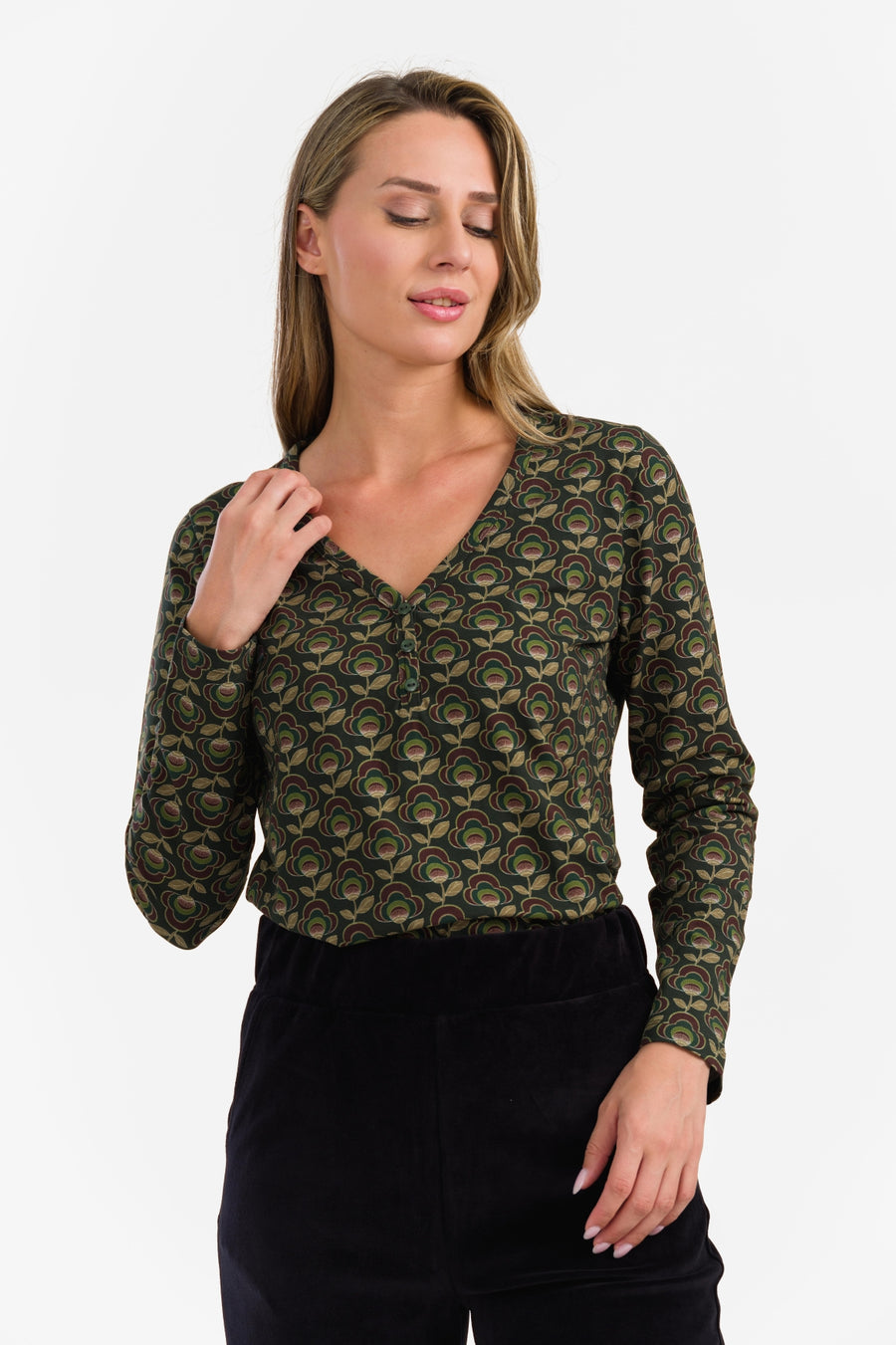 Natalie Top | Abstraktes Blumengrün