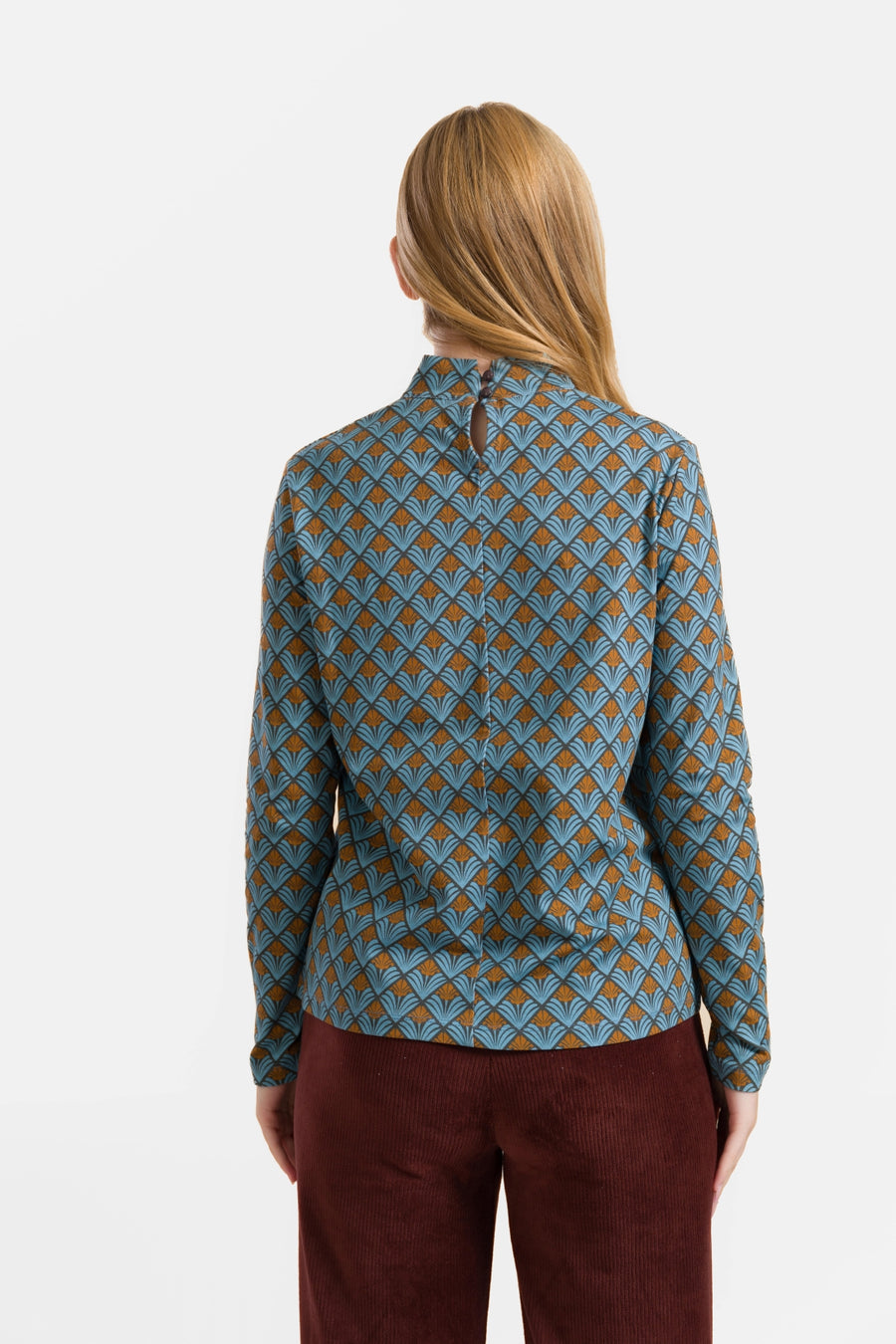 Kim Top | Jungle Green Flower