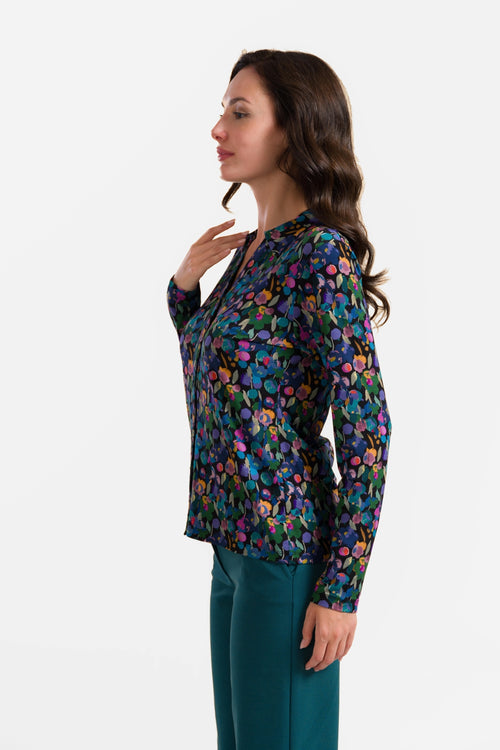 Anna Blouse Long Sleeve | Color Splash