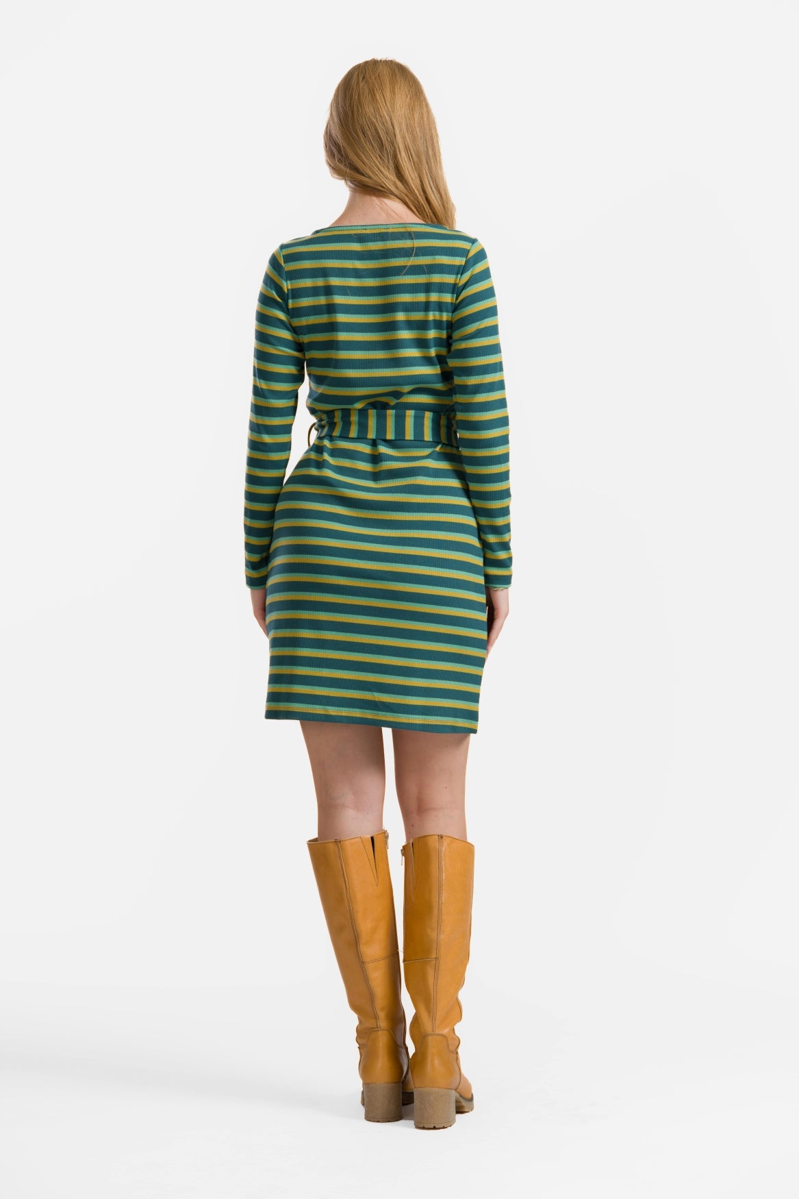 Marlies Jurk | Deep Teal Stripes