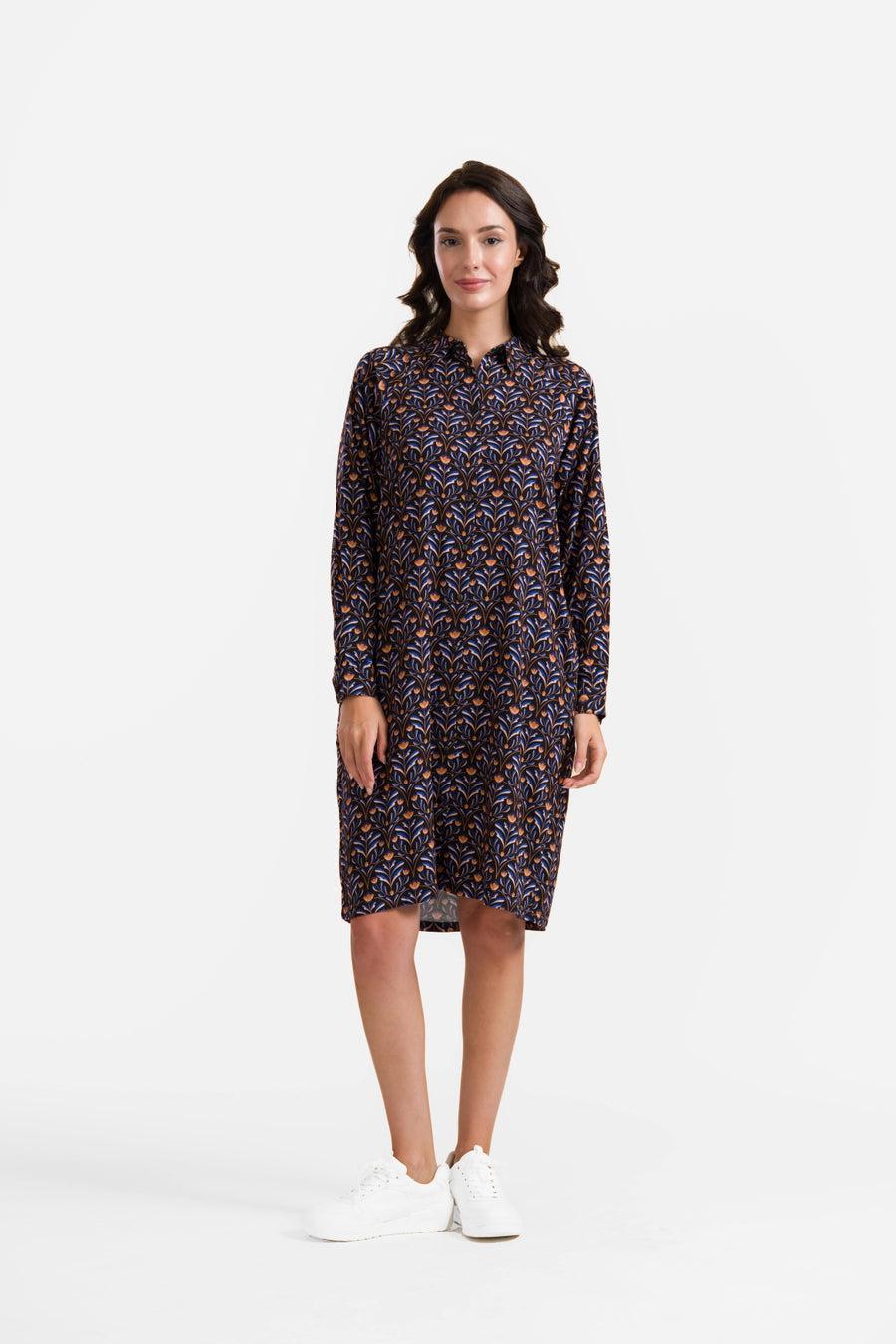 Mia-Kleid | Barock Flower Schwarz