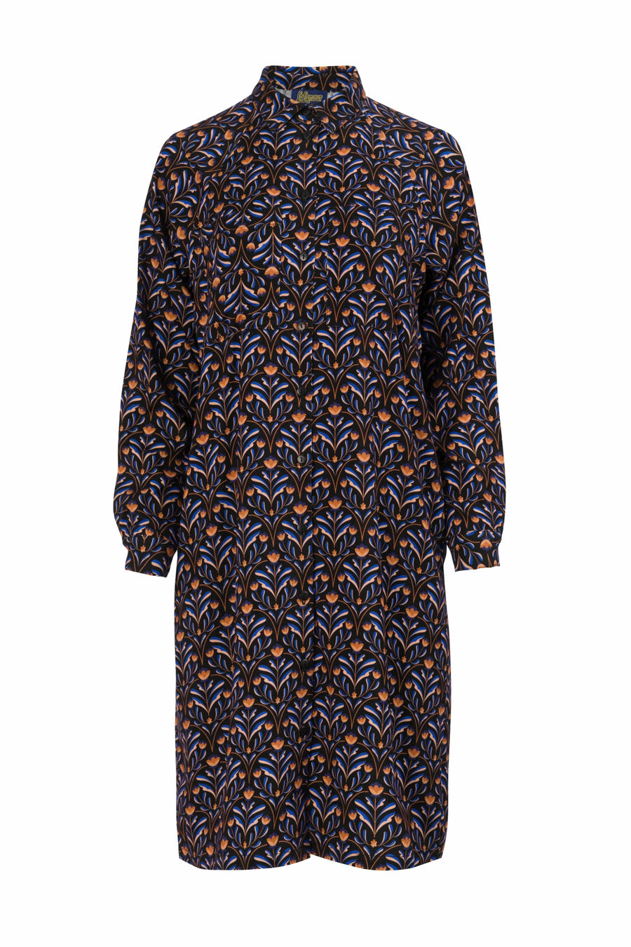 Mia-Kleid | Barock Flower Schwarz