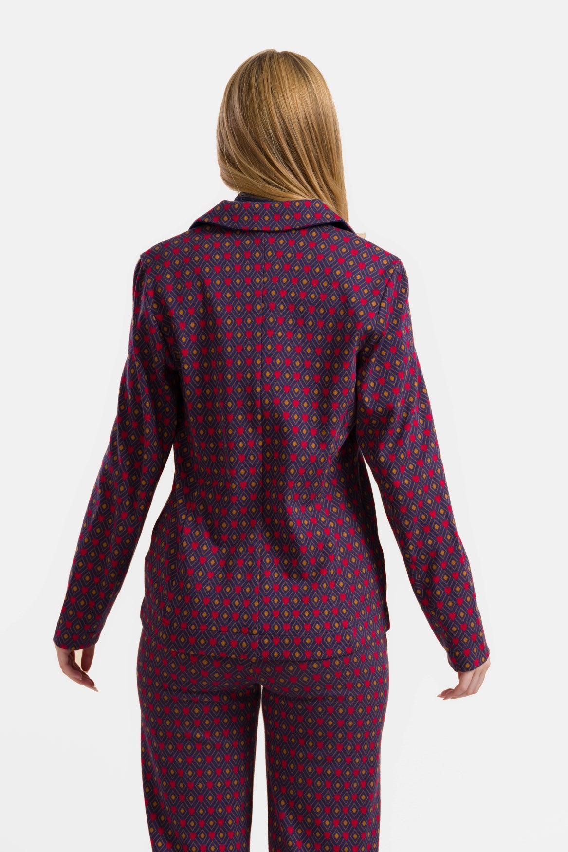 Nova Blazer | Jacquard Hearts