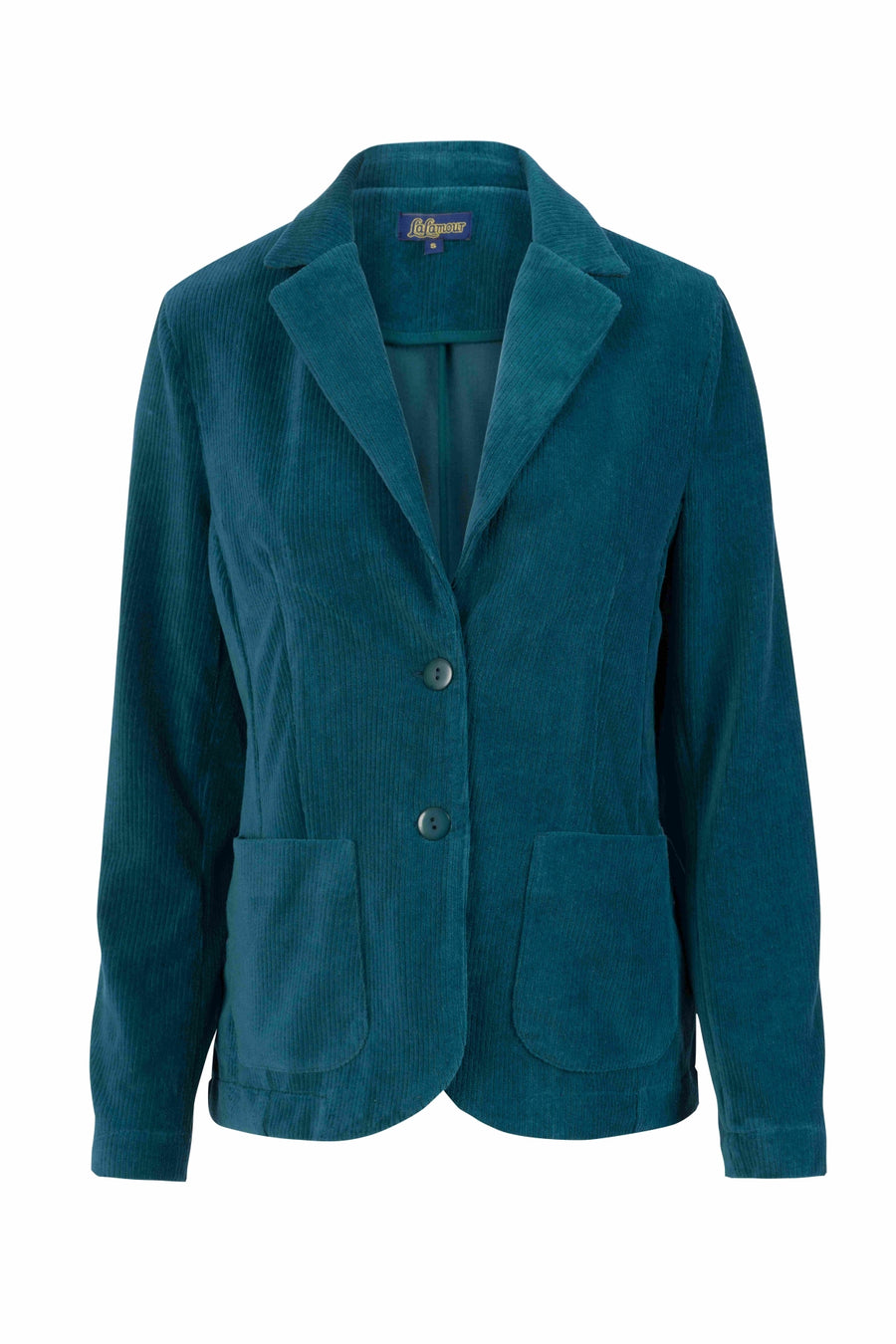 Nova Blazer | Rib Velour Petrol