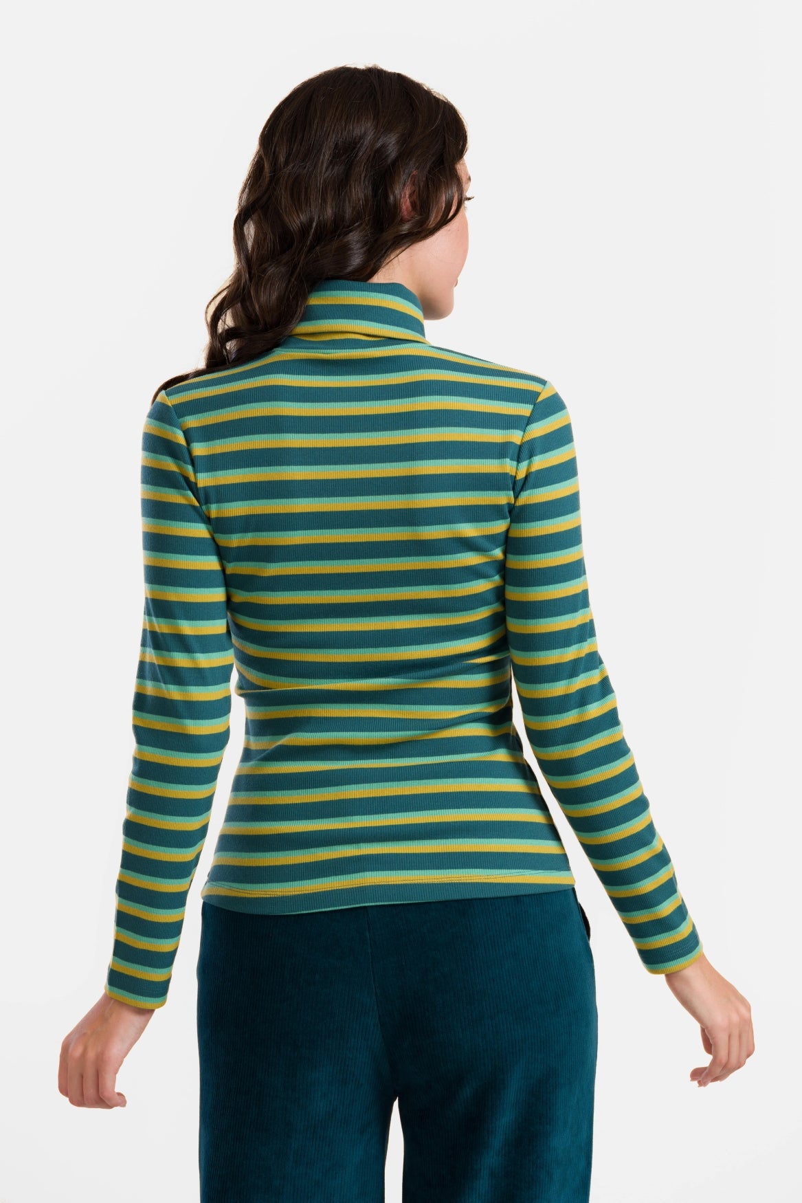 Ruby Top Ls | Tiefblaue Streifen