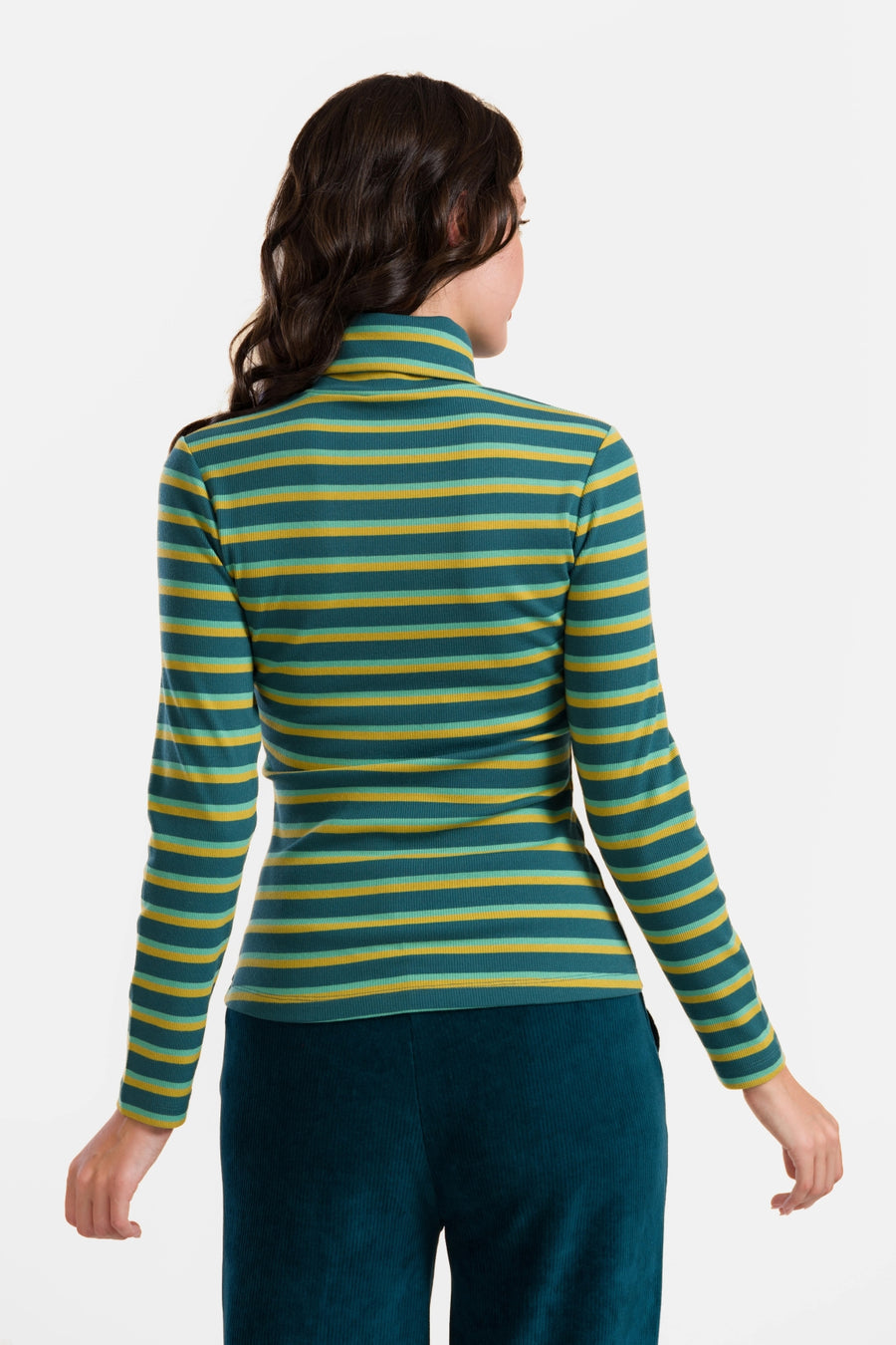 Ruby Top Ls | Tiefblaue Streifen