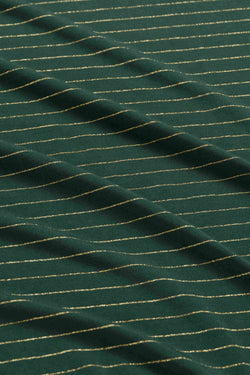 Ruby Top Ls | Stripes Green-Lurex Gold