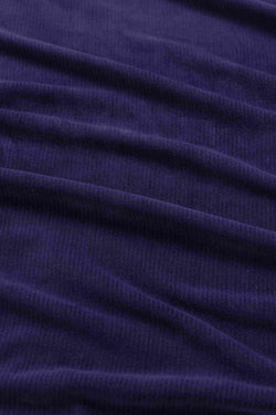 Sandra jurk | Rib velours marineblauw