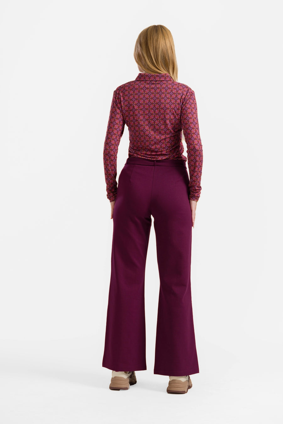 Sue Trousers | Punta Di Roma Bordeaux