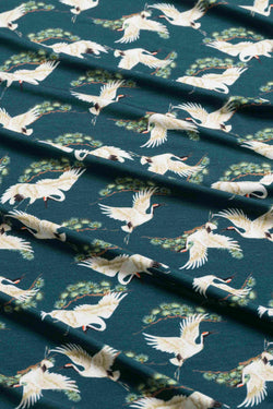 Suzy Langarmshirt | Crane Dance Petrol