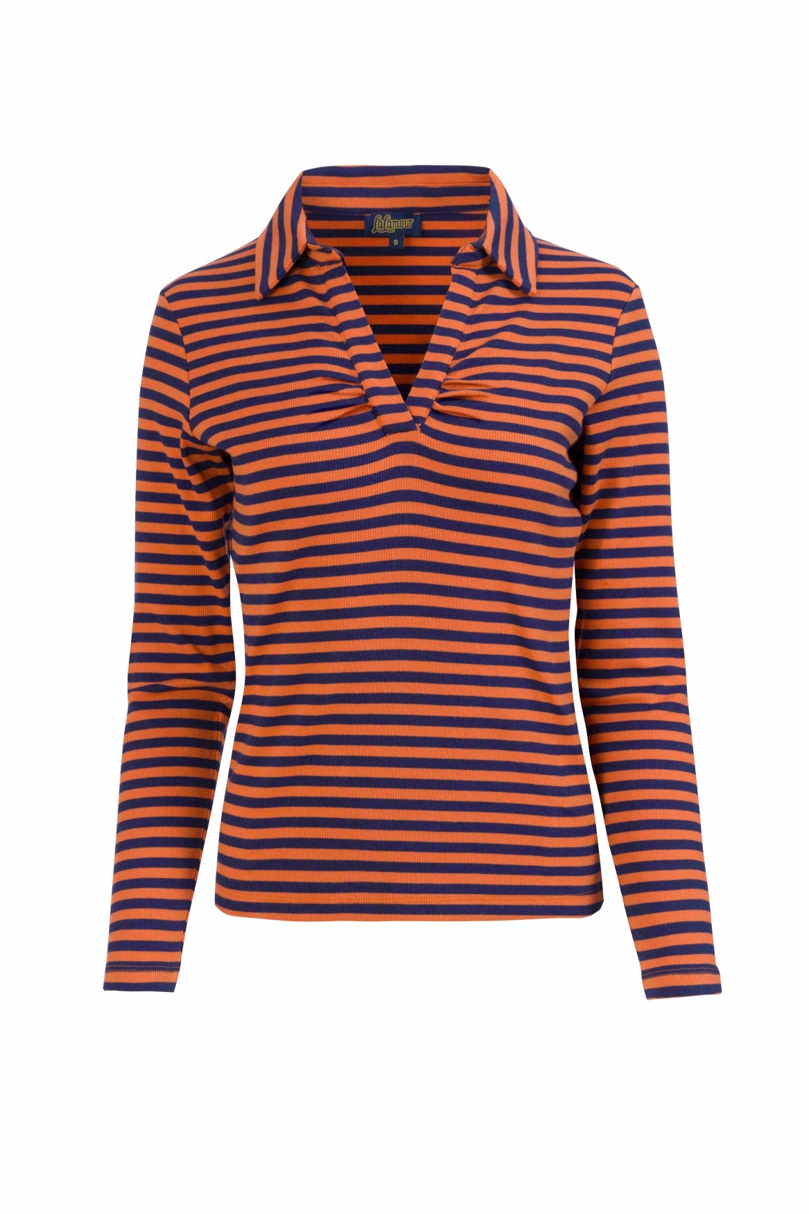 Suzy Langarmshirt | Marineblaue Streifen